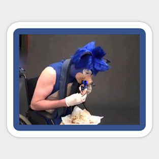 Sonic eating sonic eating sonic Sticker